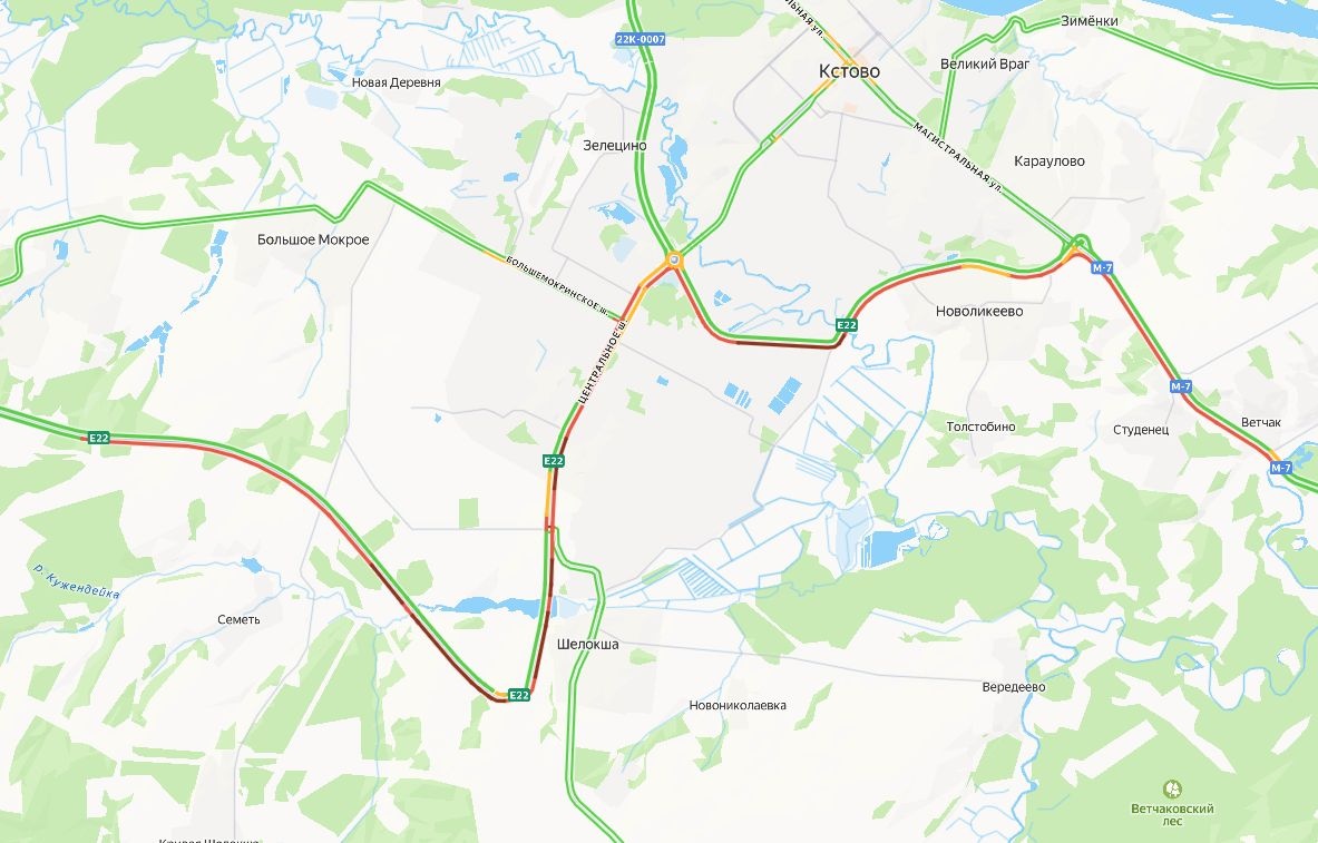 25-километровая пробка образовалась в Нижнем Новгороде 23 мая - фото 1