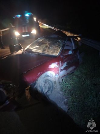 Опубликованы фото с места ДТП в Нижегородской области, где погибли три человека - фото 1