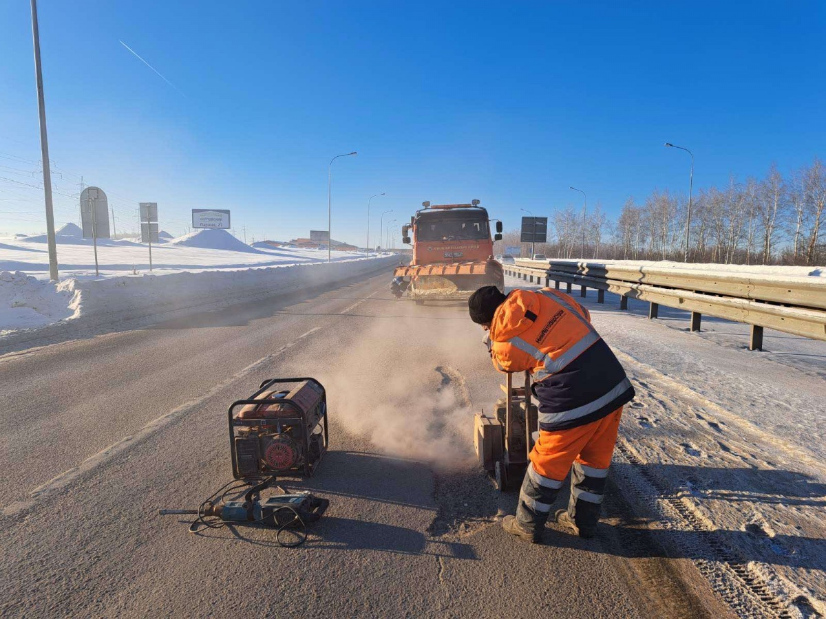 120 квадратных метров дороги отремонтировали холодным асфальтом в Приокском районе - фото 1