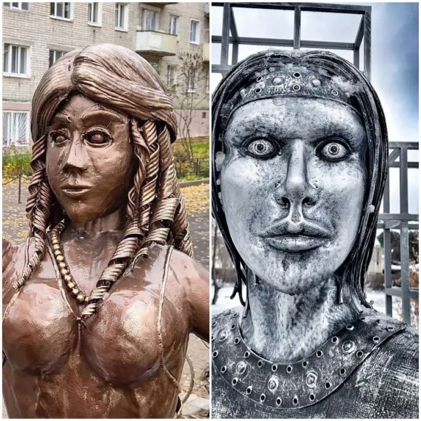 Нижегородцы критикуют памятник молодоженам у загса в Павлове - фото 2