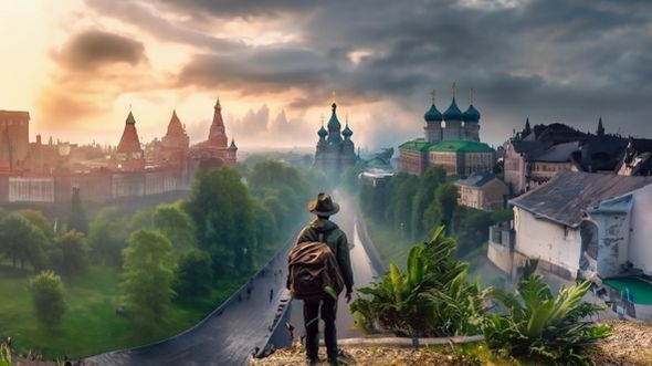 Нейросеть нарисовала Нижний Новгород в стиле приключенческих фильмов - фото 1