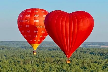 Воздушный шар с символикой 800-летия пролетел над Нижегородской областью