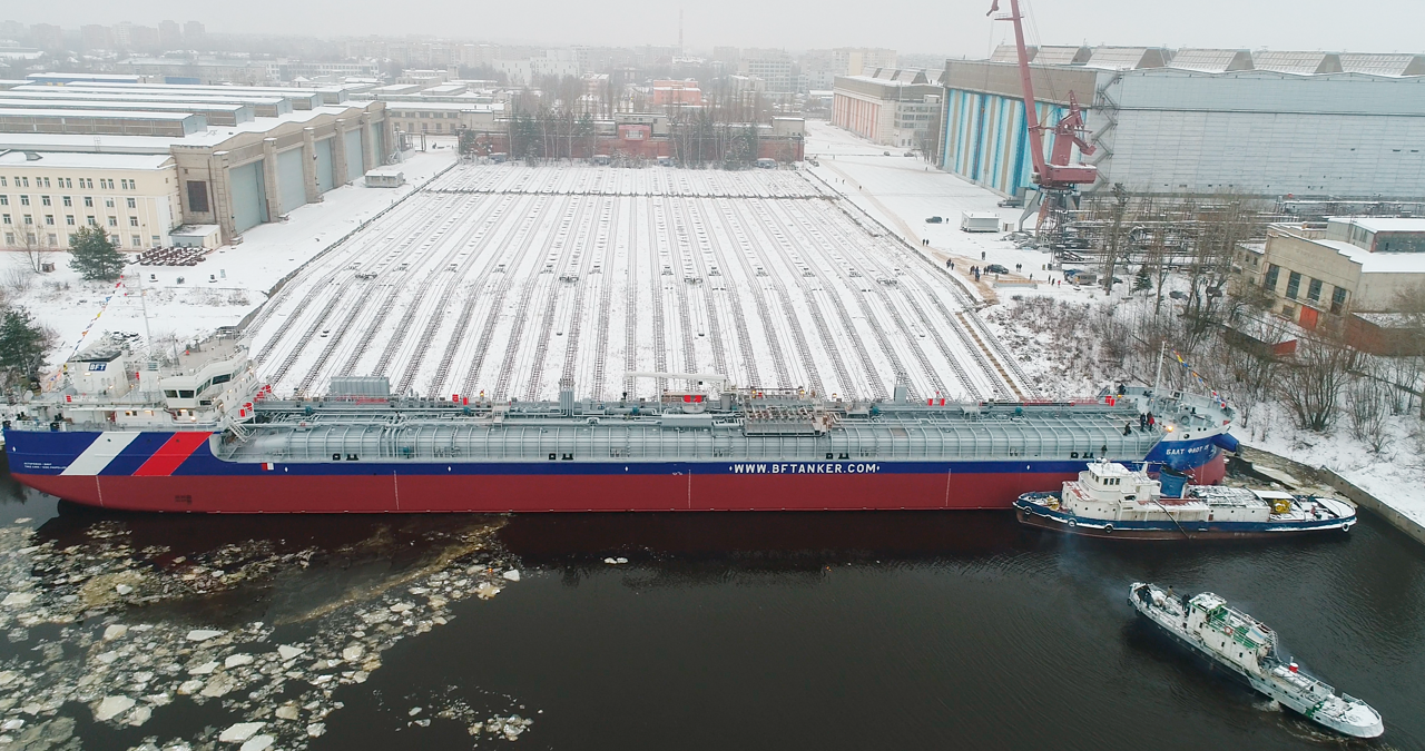 Четвертый танкер-химовоз спущен на воду в Нижнем Новгороде - фото 1