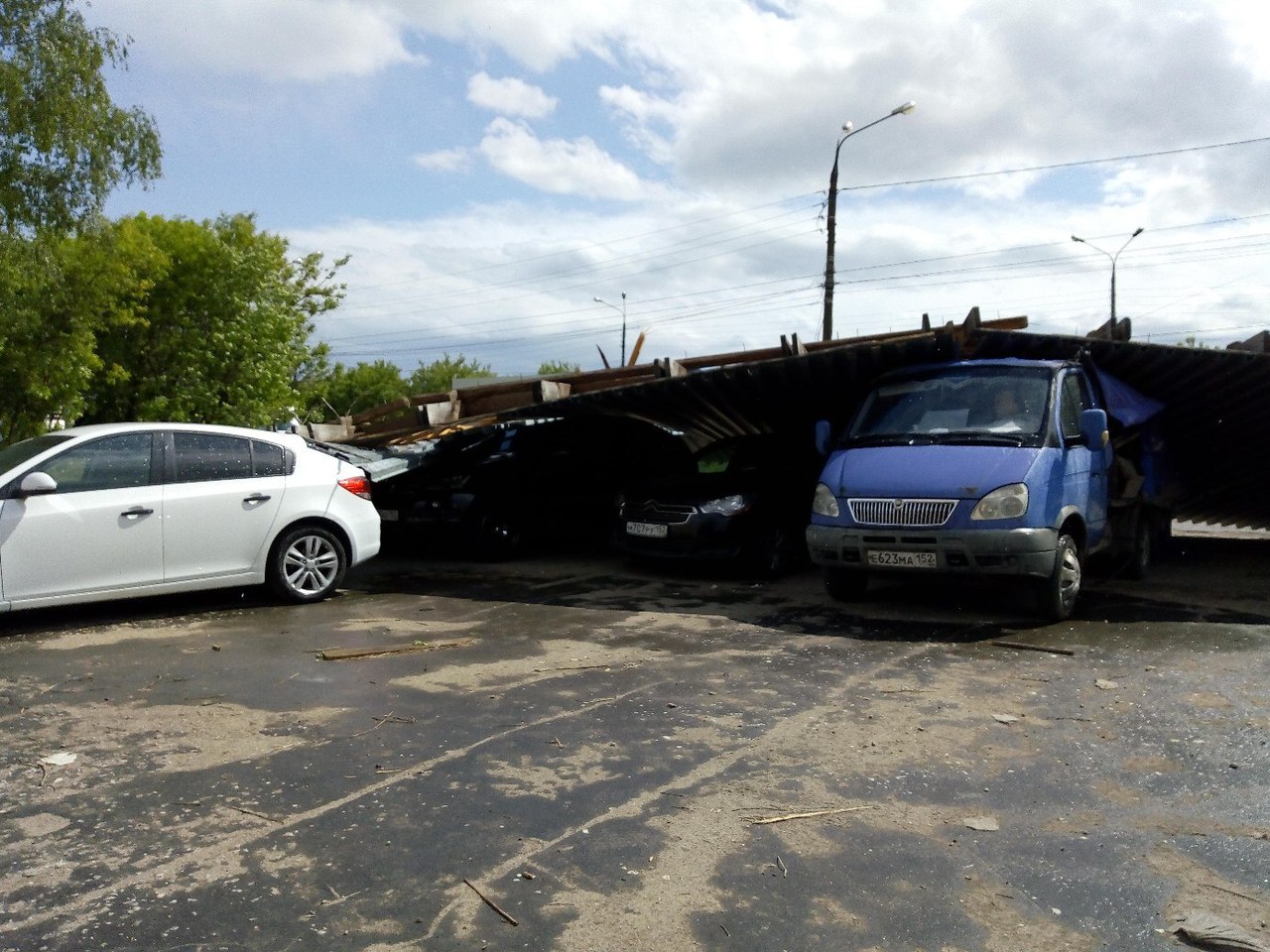 Ураган в кубинке. Ураган в Нижнем Новгороде.