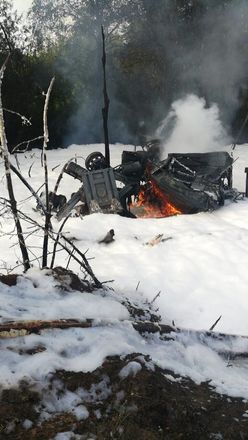 Автоцистерна перевернулась и загорелась в Кстовском районе: водитель погиб - фото 2