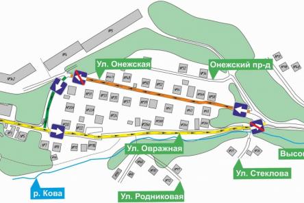 Одностороннее движение введут на улицах Овражной и Онежской в Нижнем Новгороде