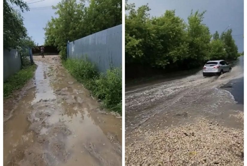 Участки под водой: жители Нагулино требуют решить проблему стоков с трассы - фото 2