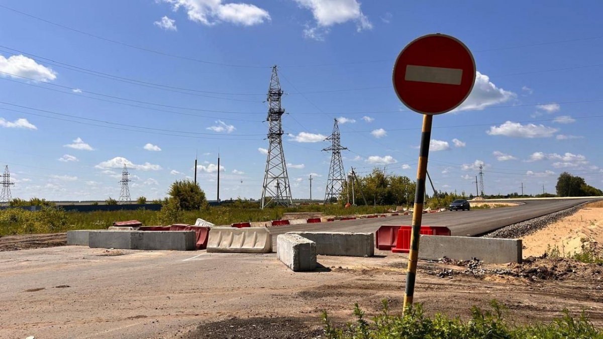 Власти объяснили бетонные столбы на дороге в Арзамасском округе - фото 1