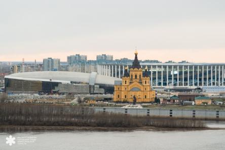 Новые фото со стройплощадки Ледового дворца показали нижегородцам