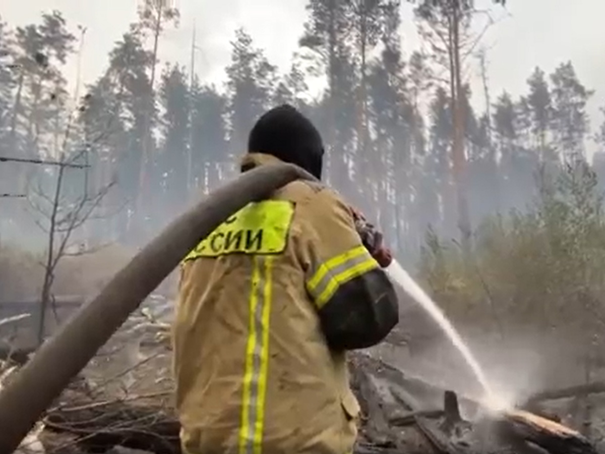 Поселок Стеклянный сгорел при переходе пожара из Мордовии  - фото 1