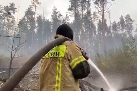 Поселок Стеклянный сгорел при переходе пожара из Мордовии 