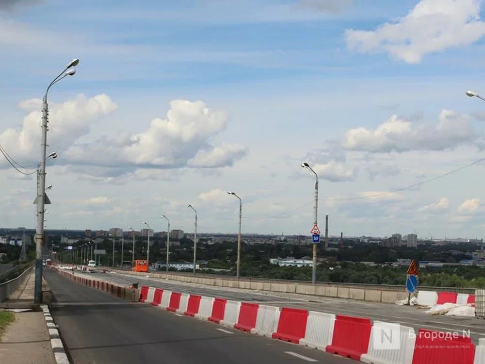 Мызинский мост в Нижнем Новгороде частично перекрыт на сутки - фото 1